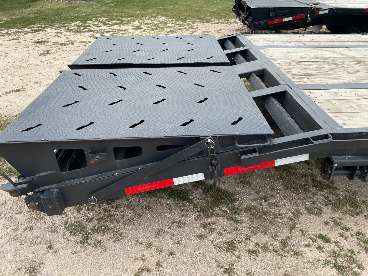 2025 RawMaxx 40' Gooseneck Flatbed Equipment Trailer
