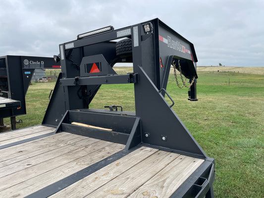 2025 RawMaxx 40' Gooseneck Flatbed Equipment Trailer