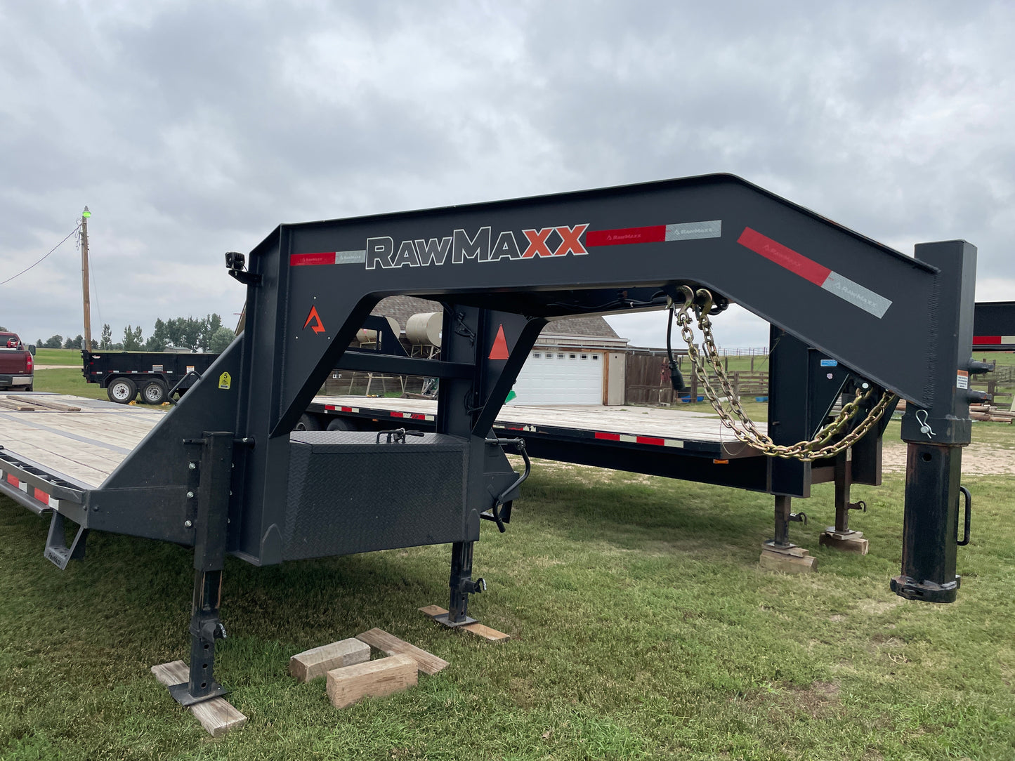 2025 RawMaxx 40' Gooseneck Flatbed Equipment Trailer