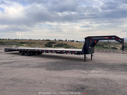 2025 RawMaxx 40' Gooseneck Flatbed Equipment Trailer