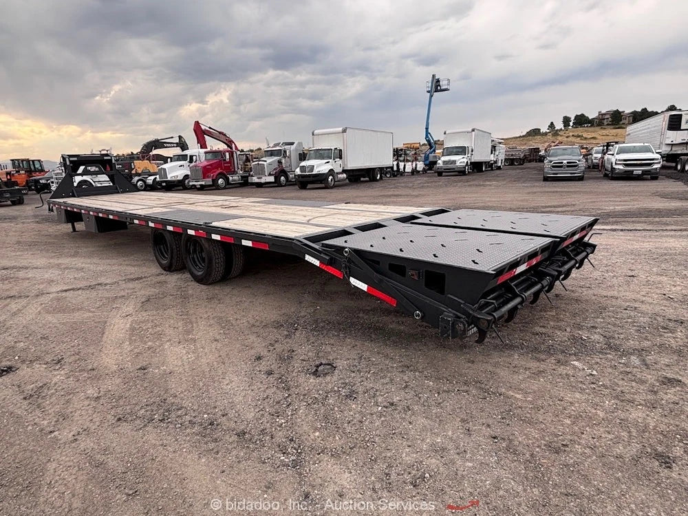 2025 RawMaxx 40' Gooseneck Flatbed Equipment Trailer