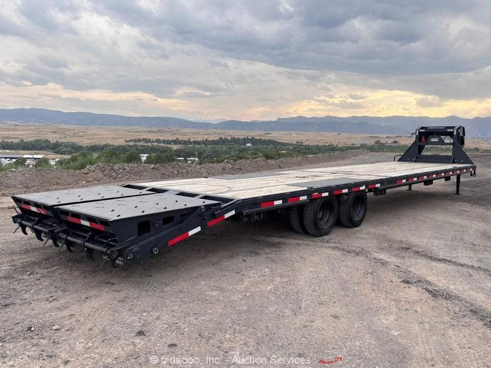 2025 RawMaxx 40' Gooseneck Flatbed Equipment Trailer Rental