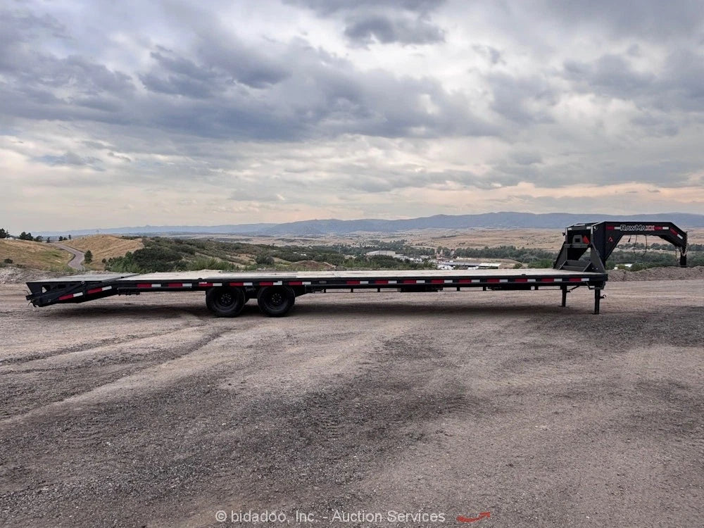 2025 RawMaxx 40' Gooseneck Flatbed Equipment Trailer