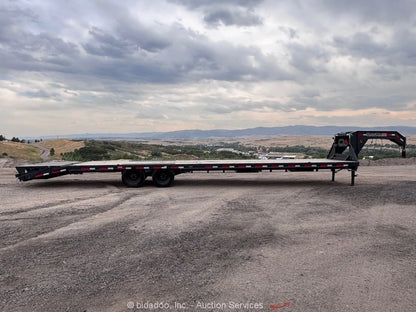 2025 RawMaxx 40' Gooseneck Flatbed Equipment Trailer