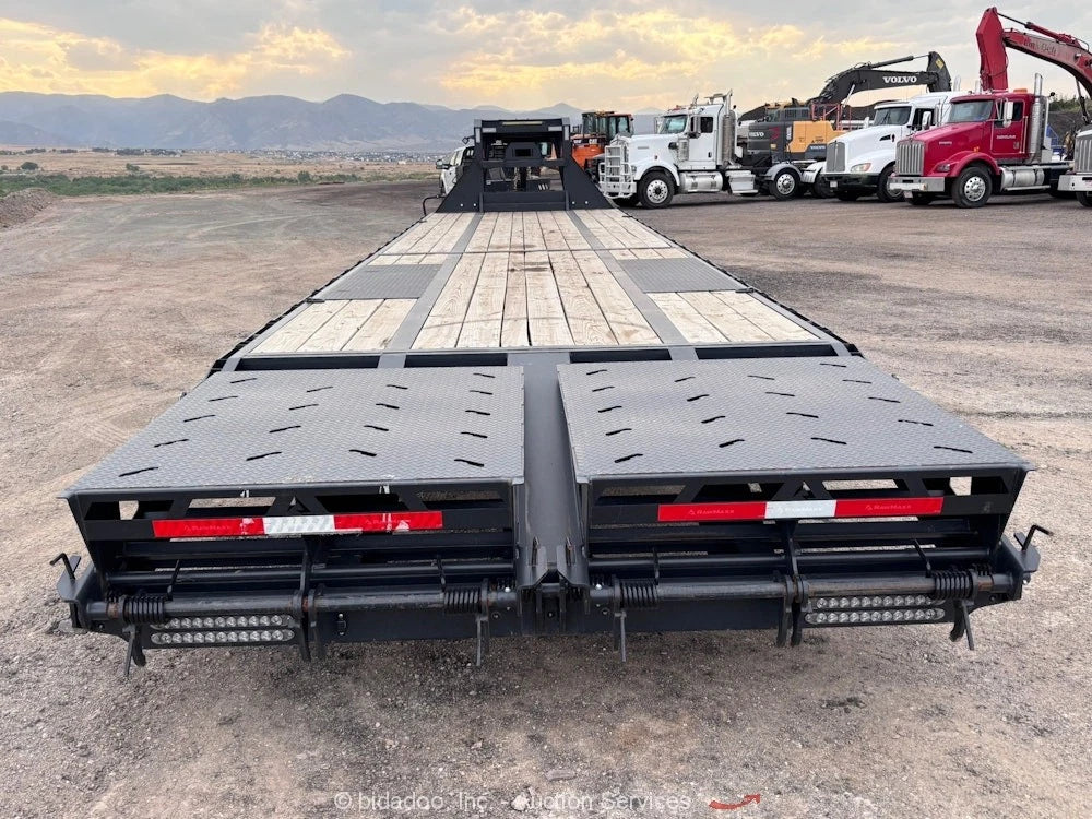 2025 RawMaxx 40' Gooseneck Flatbed Equipment Trailer