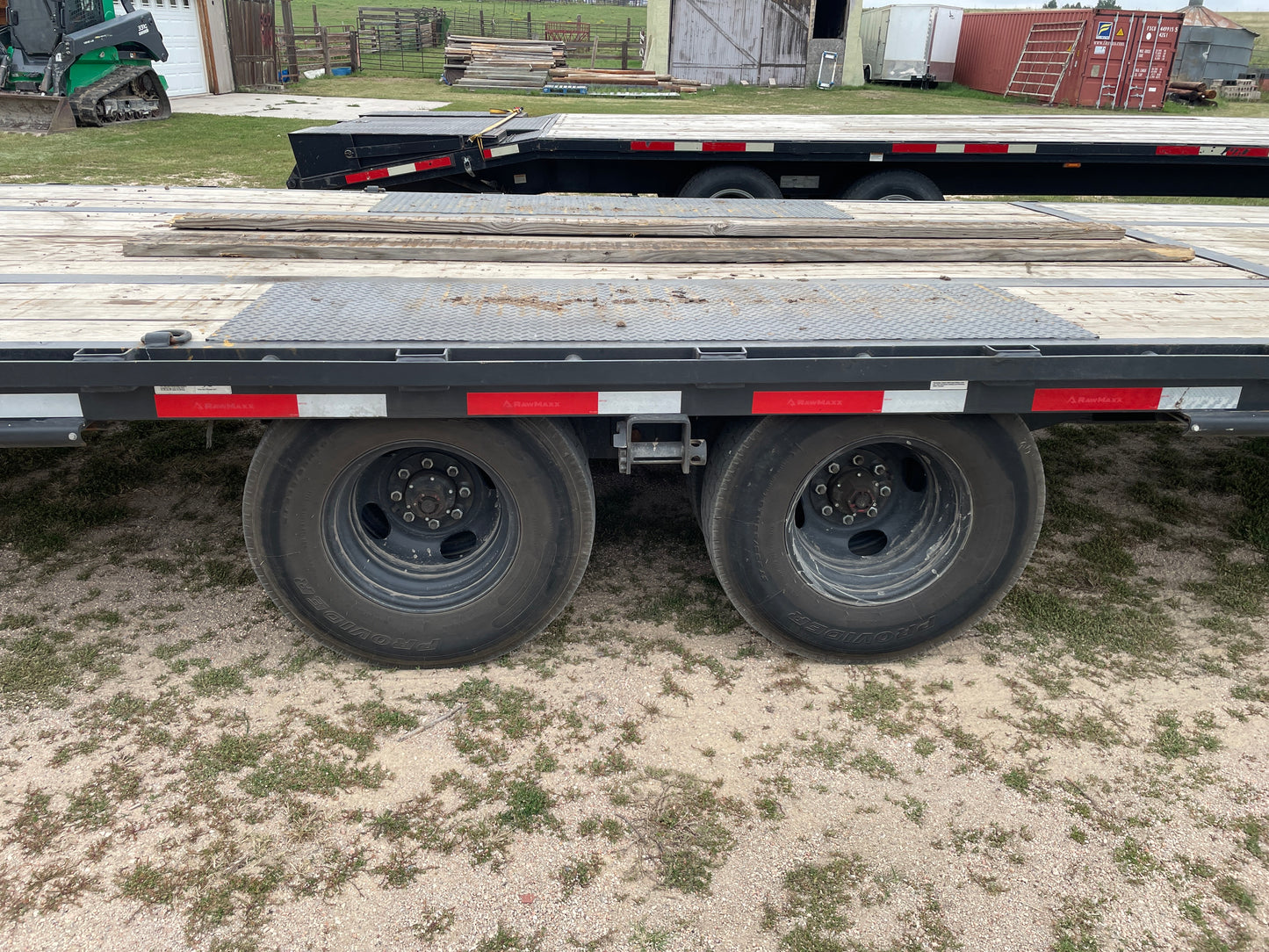 2025 RawMaxx 40' Gooseneck Flatbed Equipment Trailer